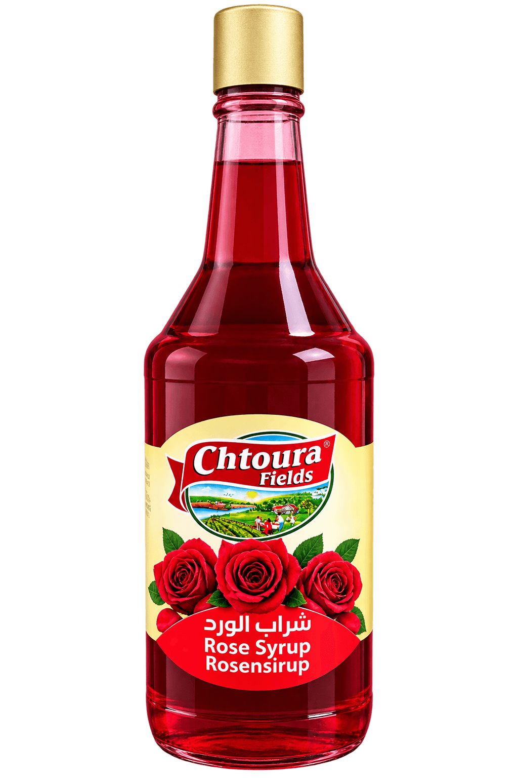 Chtoura Fields Růžový sirup 600ml
