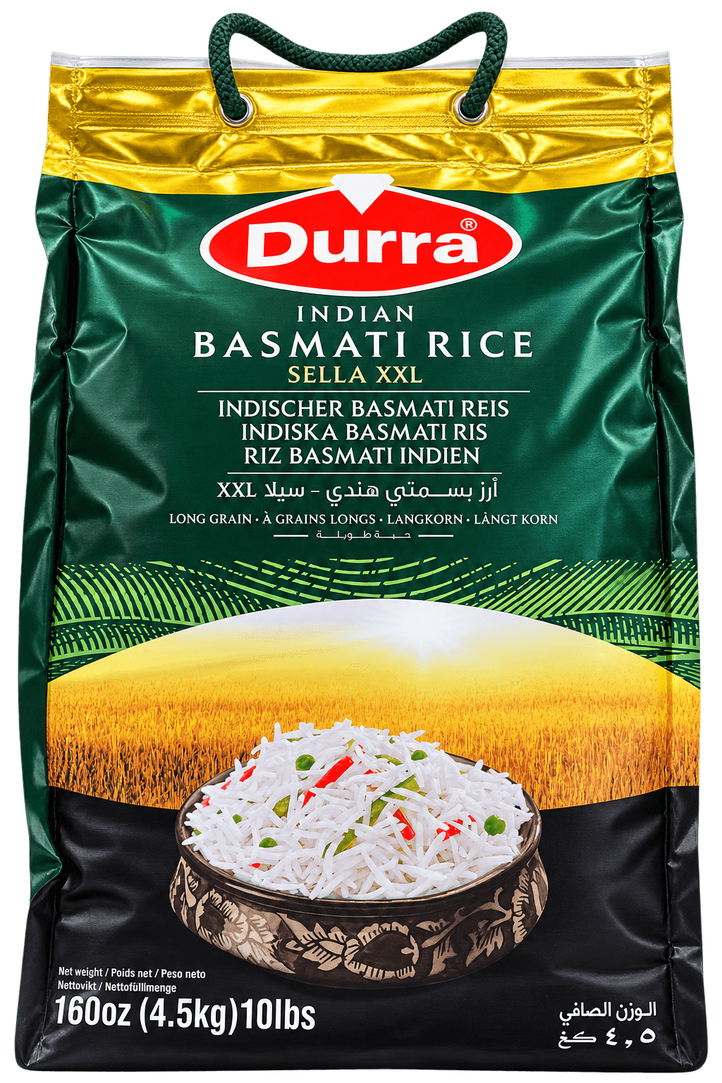 Durra Indická Basmati rýže Sella XXL 4,5kg