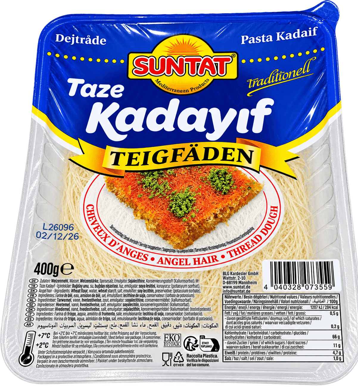 Suntat Kadayif – čerstvé těsto na kadaif 400g