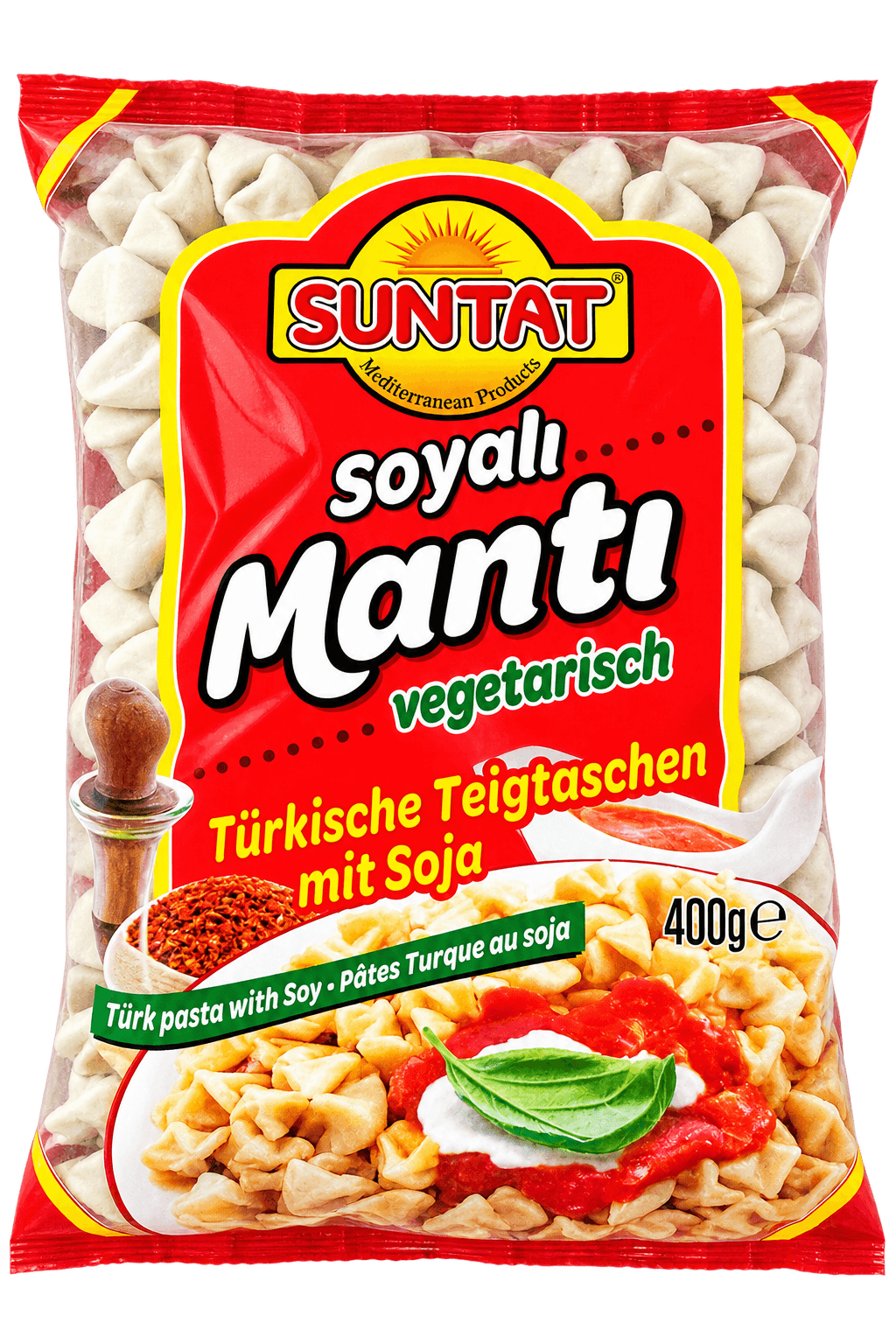 Suntat Sójové Mantı – vegetariánské turecké taštičky 400g