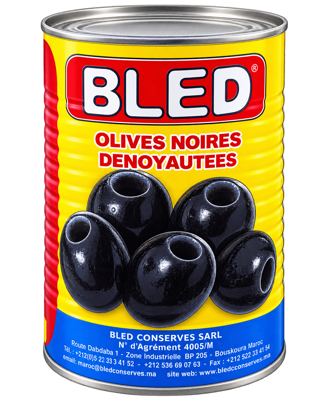 Bled Černé olivy bez pecek 400g