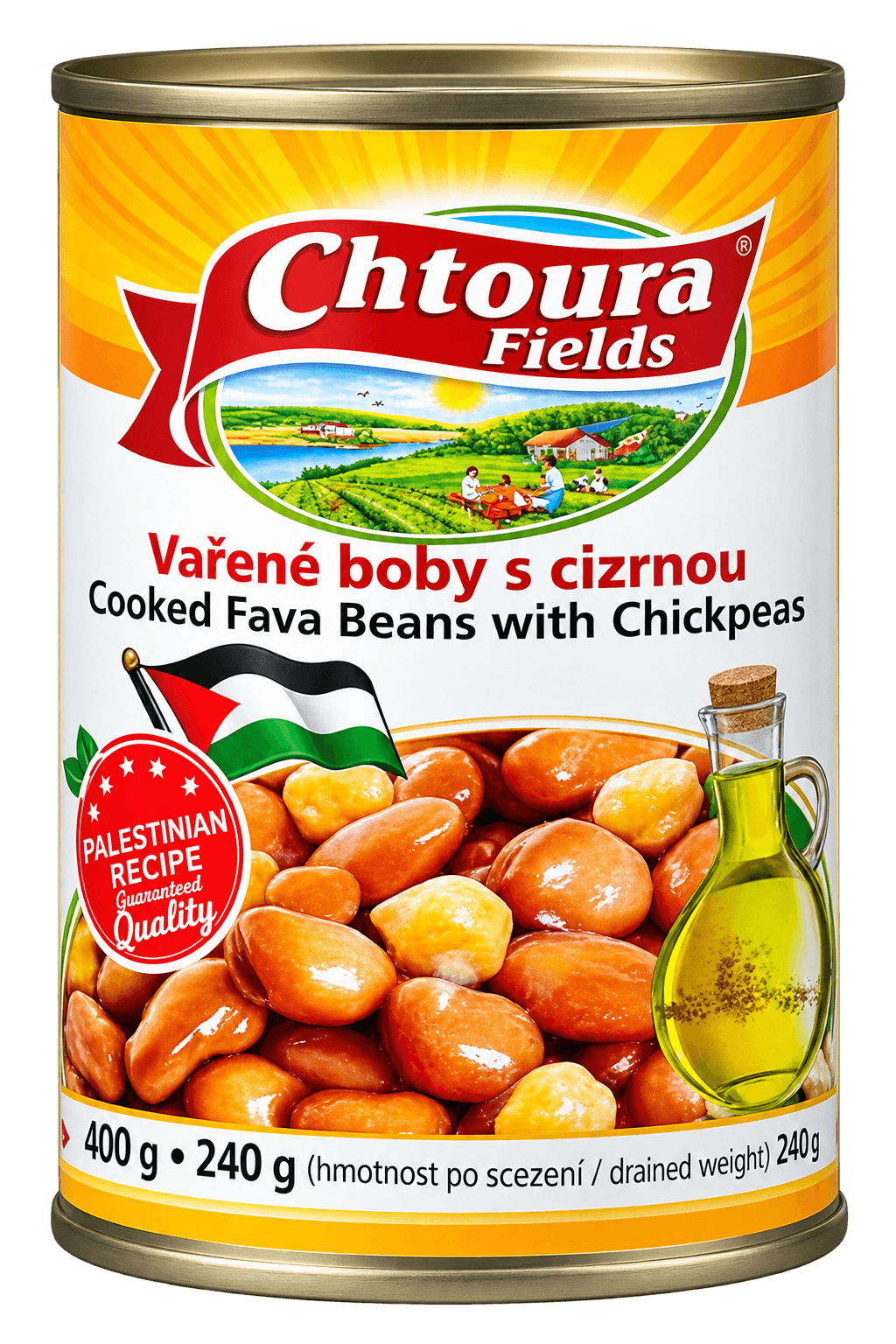 Chtoura Boby s cizrnou Palestinská receptura 400g