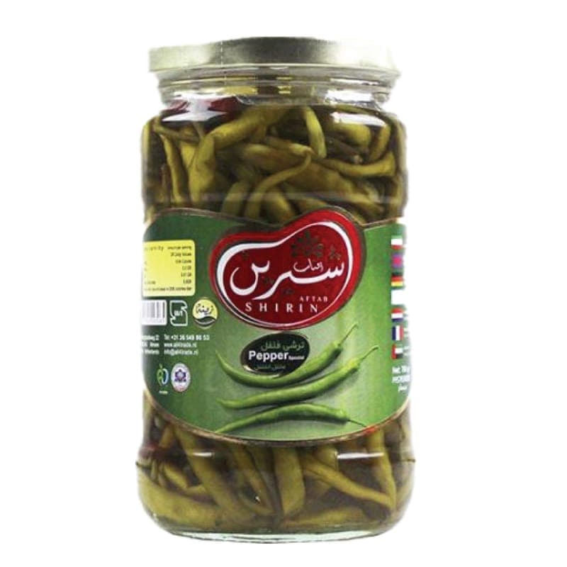 Shirin Nakládané zelené chilli papričky 680g