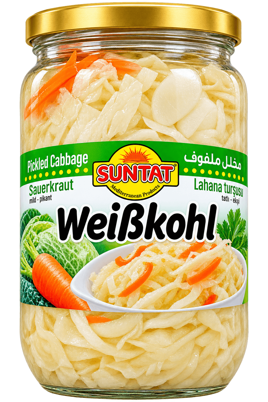 Suntat Nakládané bílé zelí 620g