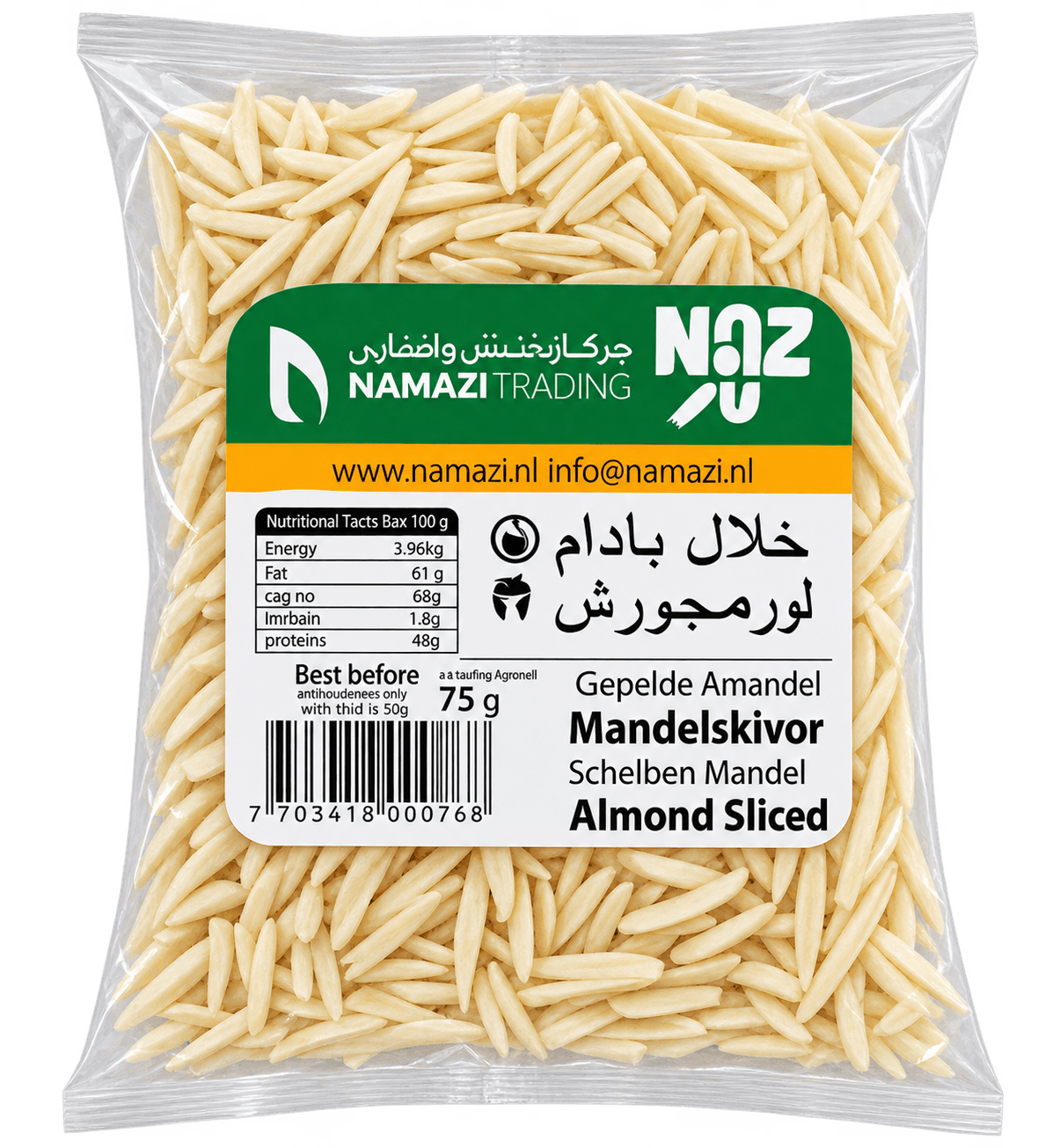 Namazi Mandlové plátky 75g