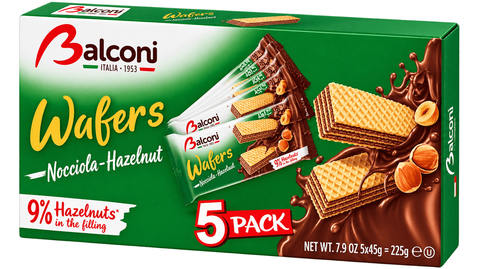 Balconi Sušenky Lískový oříšek 5x 45g