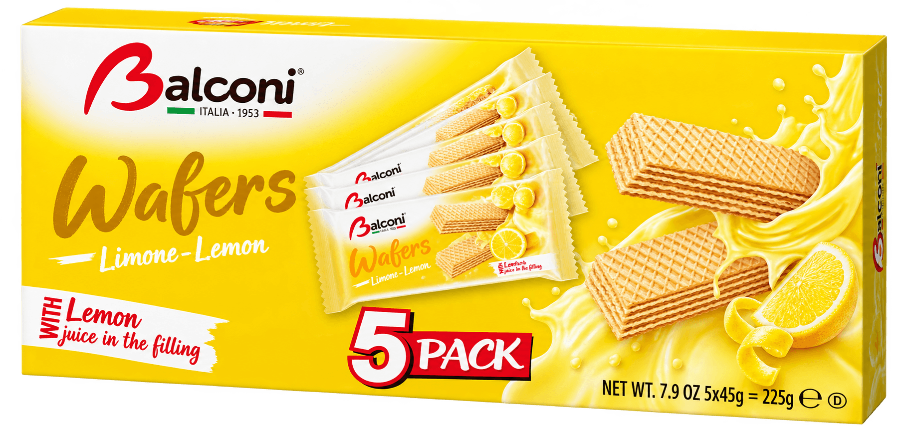 Balconi Sušenky Citron 5x 45g