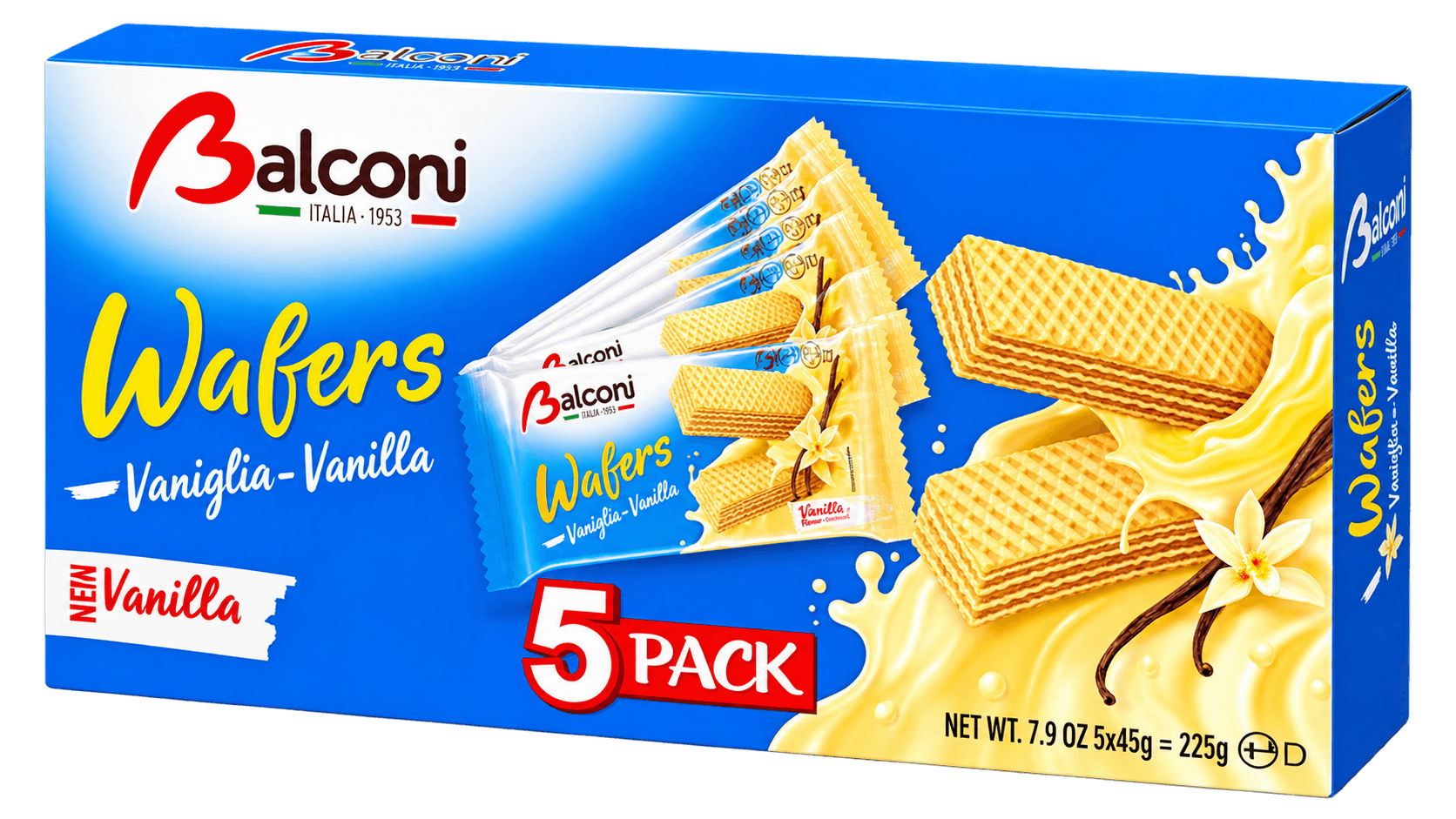 Balconi Sušenky Vanilka 5x 45g