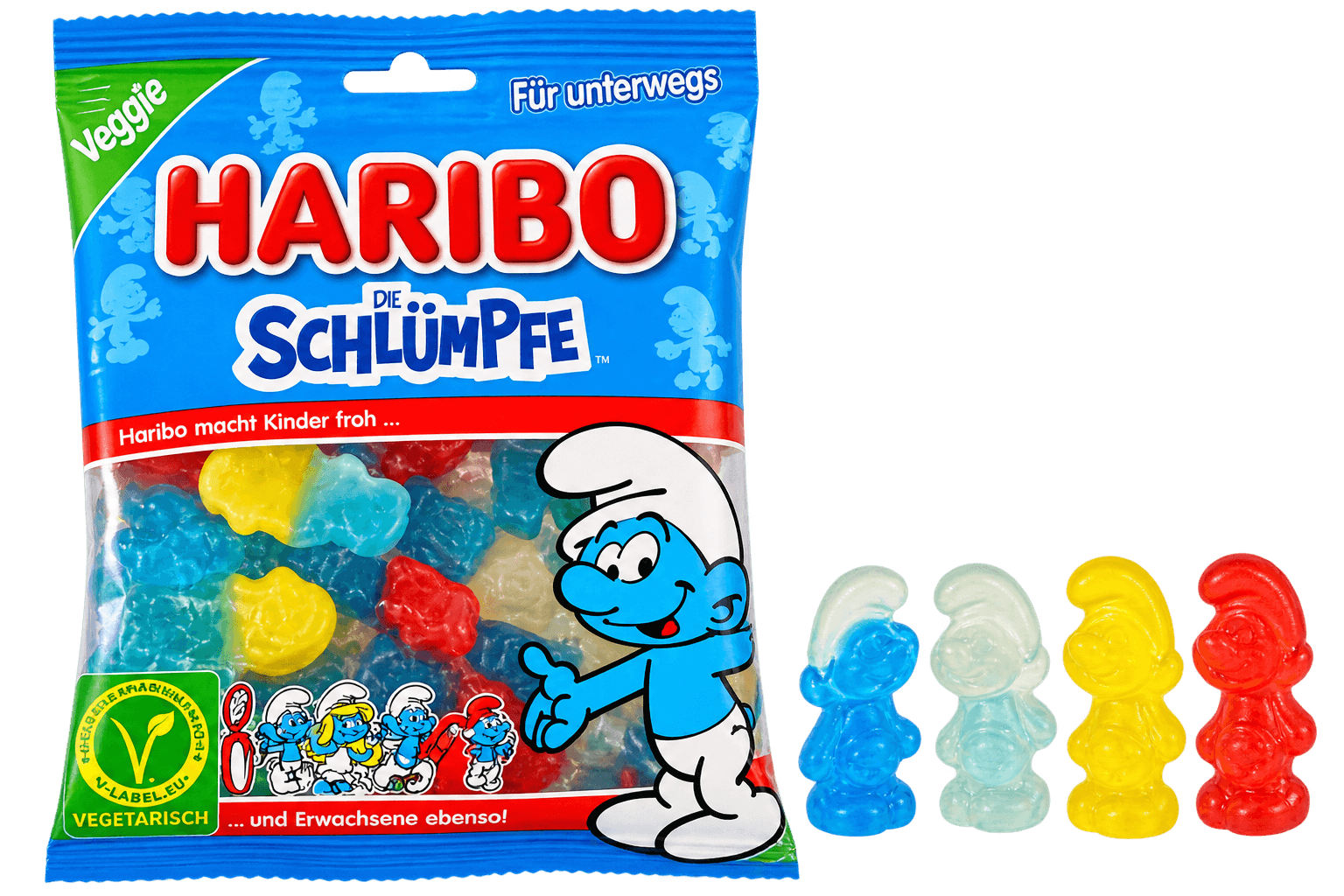 Haribo Ovocné želé bonbony Šmoulové 100g