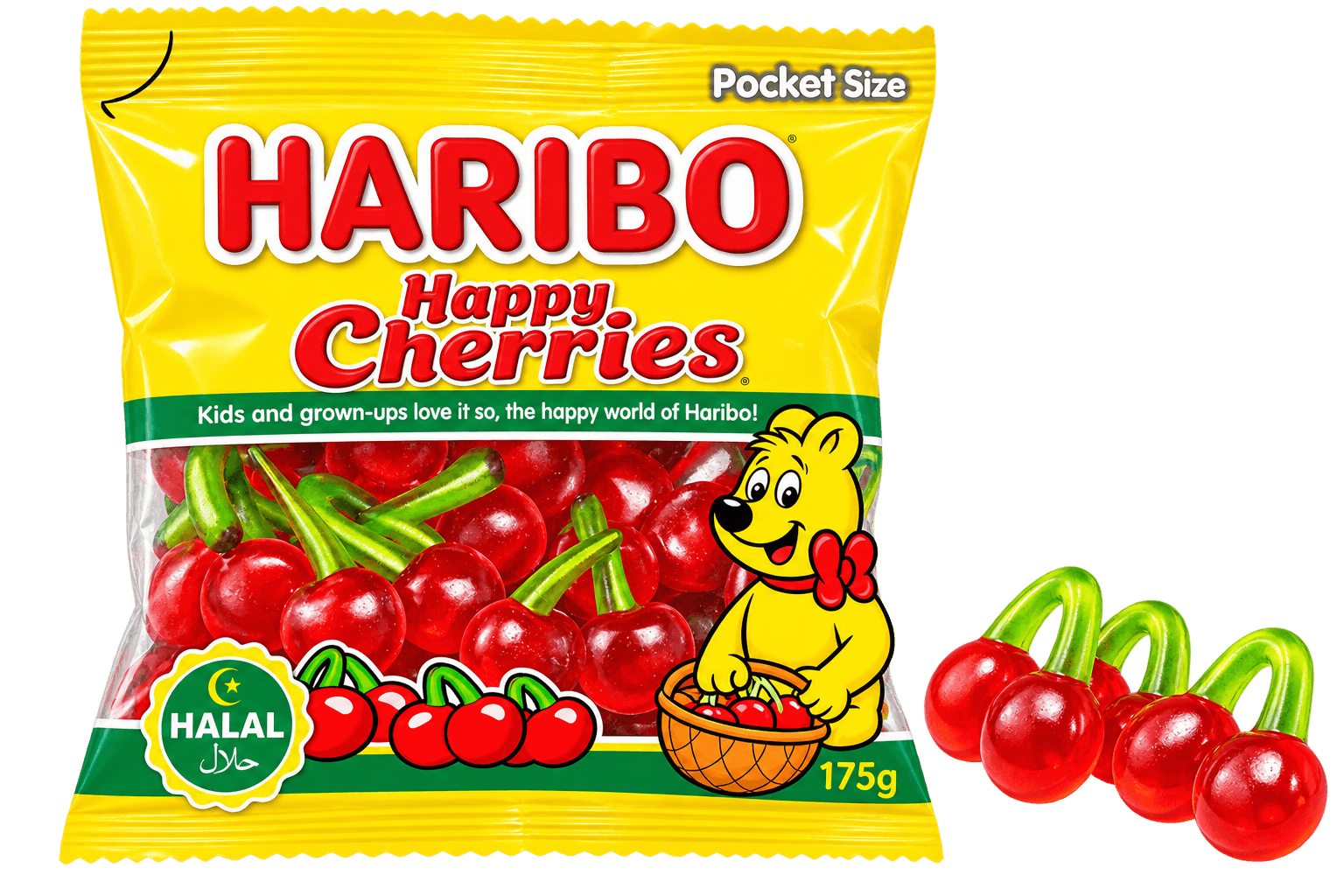 Haribo Ovocné želé bonbony třešňové 100g