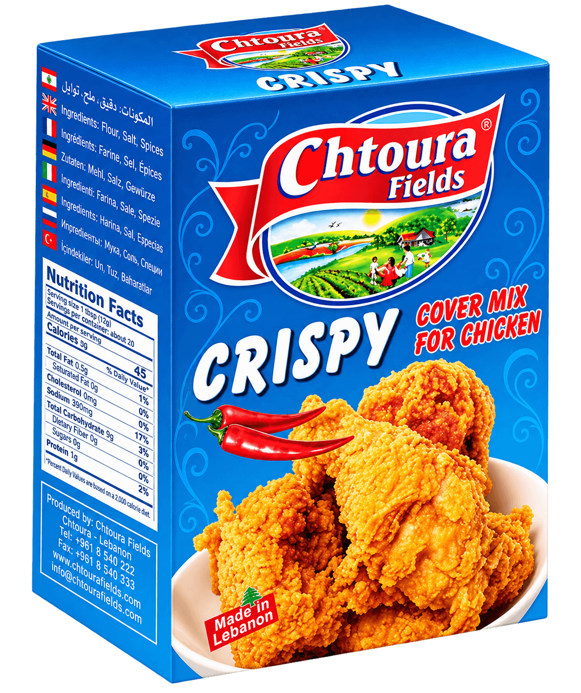 Chtoura Crispy Spicy – pálivá obalovací směs 500g