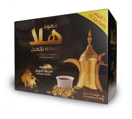 Hala Instantní arabská káva s kardamonem 10x25g