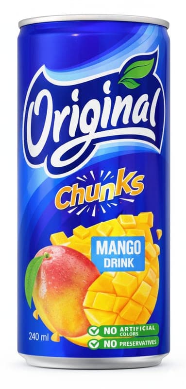 Original Nápoj s kousky manga 240ml