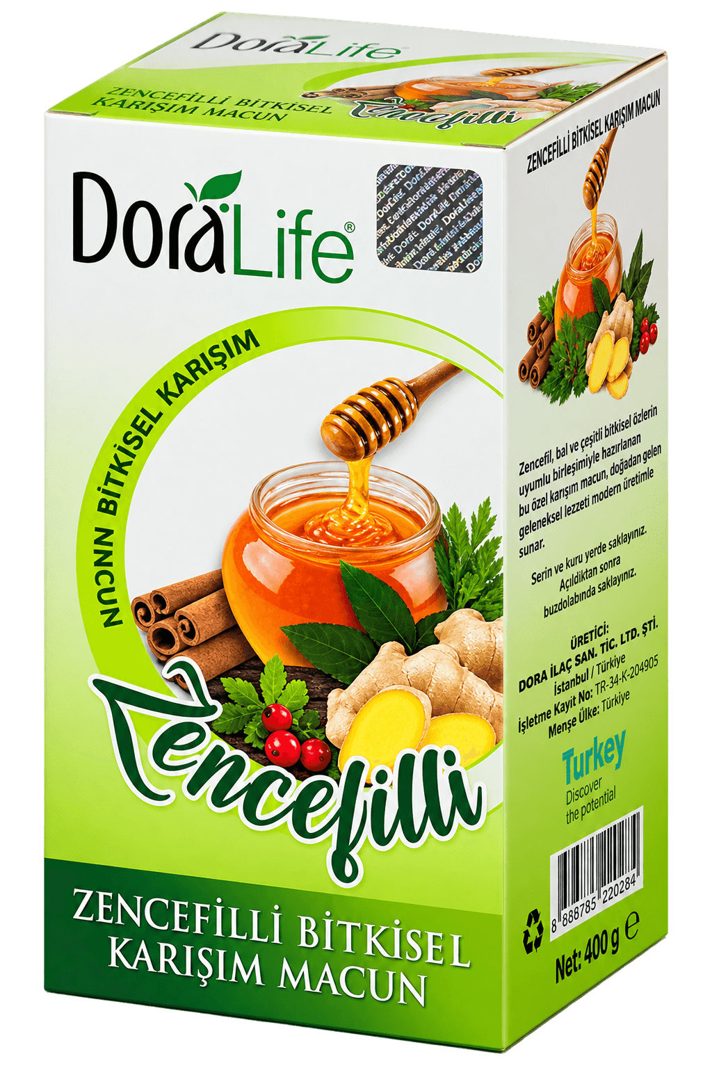 DoraLife Zencefilli Bitkisel Karışım Macun 240g