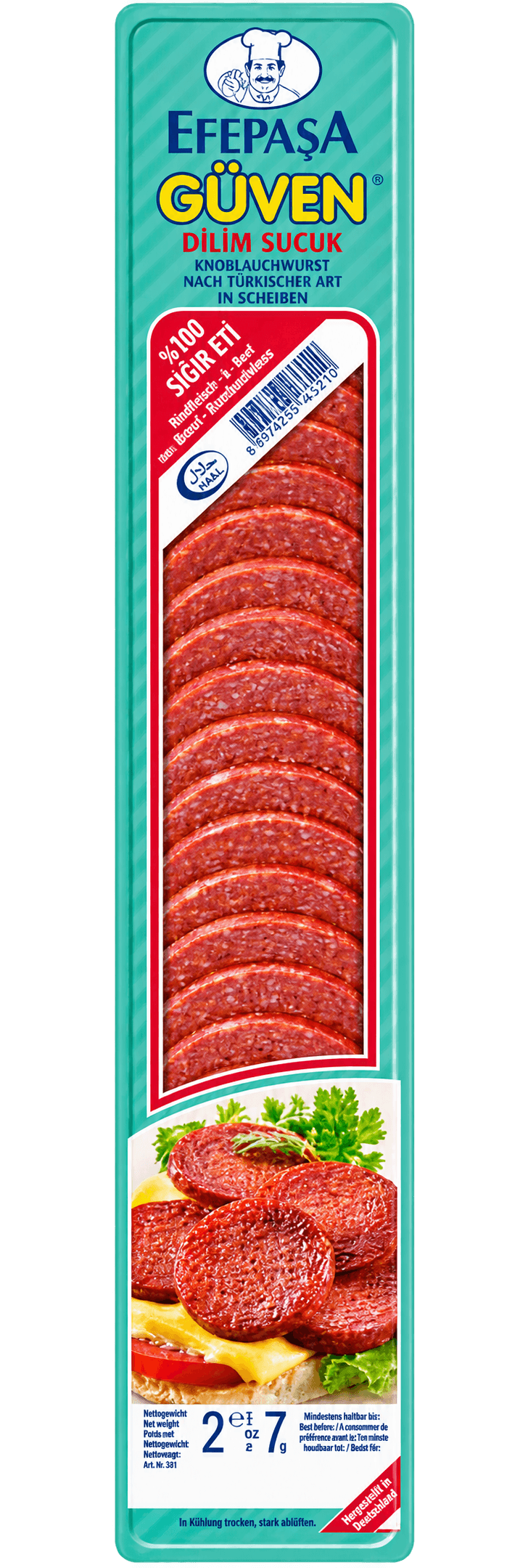 Efepasa Plátkovaný sužuk 250g