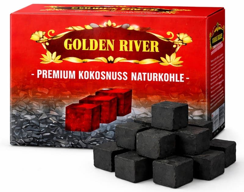 Golden River kokosové naturální uhlí 1kg