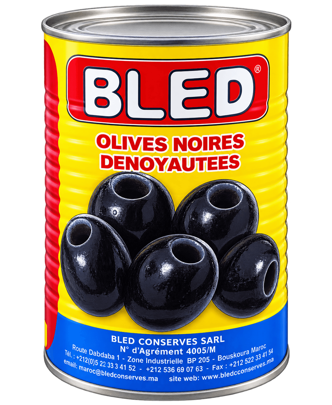 Bled Černé olivy bez pecek 400g
