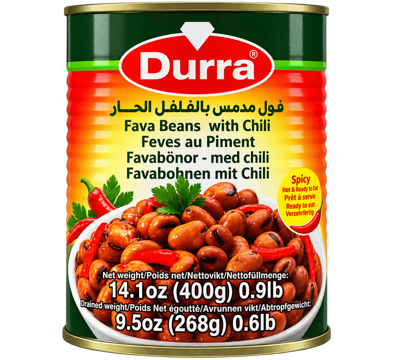 Durra Konzervované boby s chilli 400g