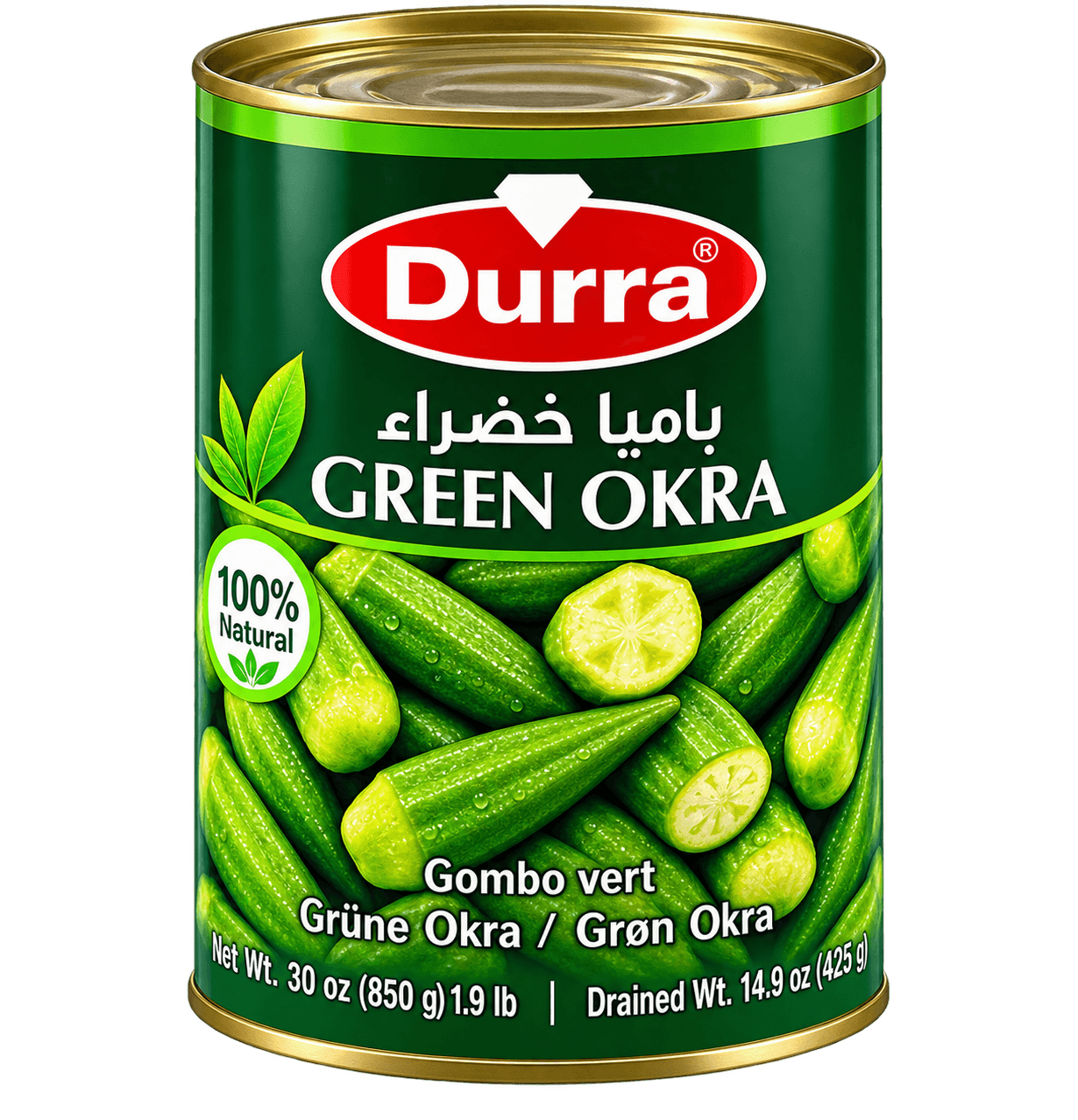 Durra Zelená okra 850g