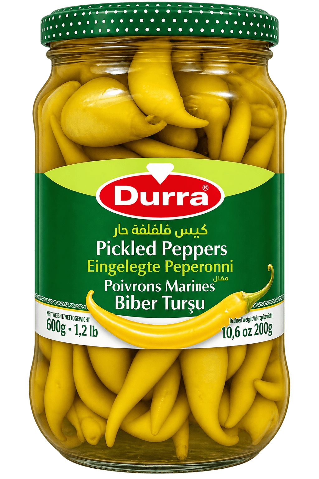 Durra Nakládané pálivé papričky 1000g