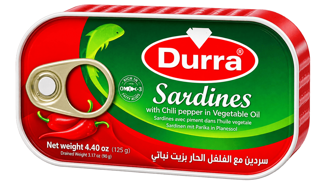 Durra Sardinky s chilli ve rostlinném oleji 129g