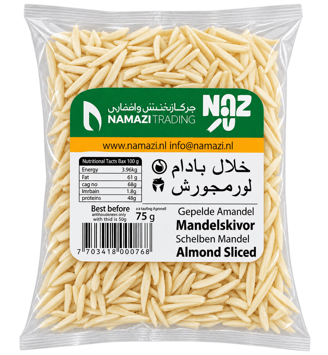 Namazi Mandlové plátky 75g