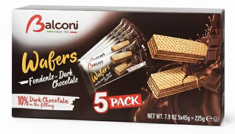 Balconi Sušenky Tmavá čokoláda 5x 45g