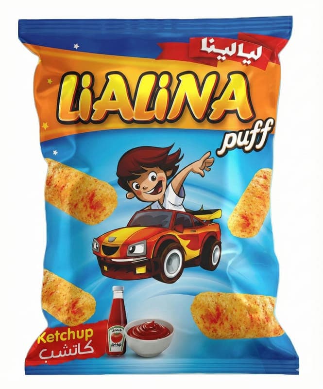 Lialina Kukuřičné brambůrky kečup 50g